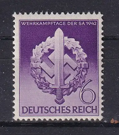 Deutsches Reich  Nr 818 Postfrisch / **