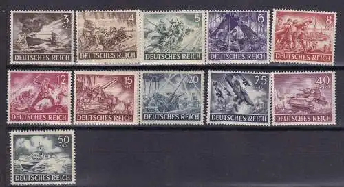 Deutsches Reich  Nr 831/42 Postfrisch / **