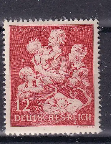 Deutsches Reich  Nr 859 Postfrisch / **