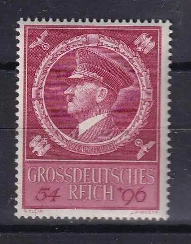 Deutsches Reich  Nr 887 Postfrisch / **