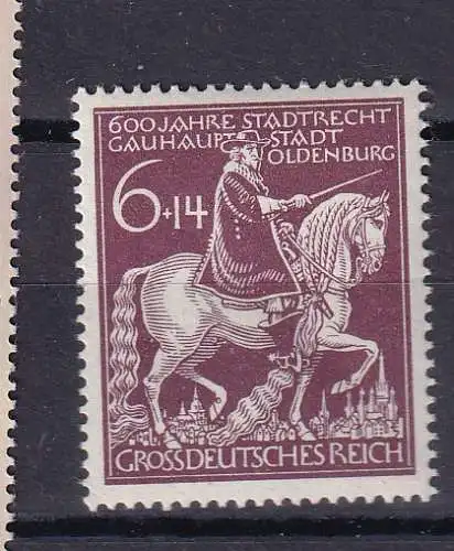 Deutsches Reich  Nr 907 Postfrisch / **