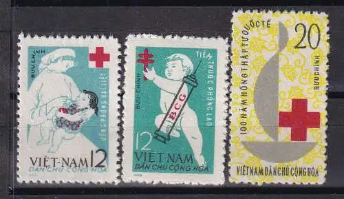 Vietnam  Nr 255/57 Ohne Gummierung (*)