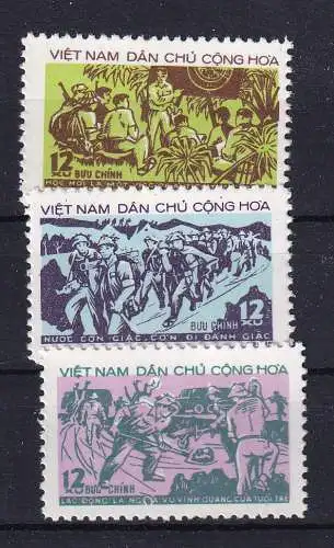 Vietnam  Nr 743/45 Ohne Gummierung (*)