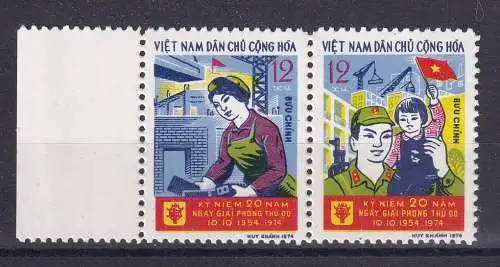Vietnam  Nr 776/77 Paar Ohne Gummierung (*)