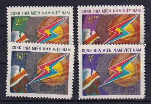 Vietnam Ausgaben der Vietcong  Nr 31/34 Ohne Gummierung (*)