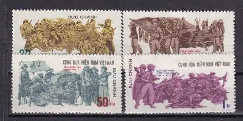 Vietnam Ausgaben der Vietcong  Nr 35/38 Ohne Gummierung (*)