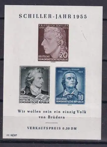 DDR  Nr Block 12 Postfrisch / **