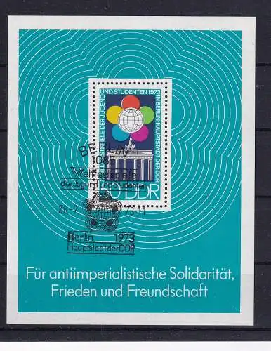 DDR  Nr Block 38 Gestempelt (Posten)