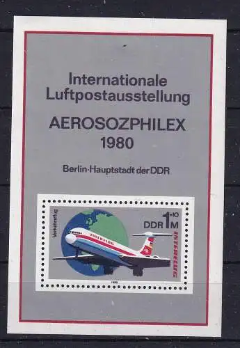 DDR  Nr Block 59 Postfrisch / **