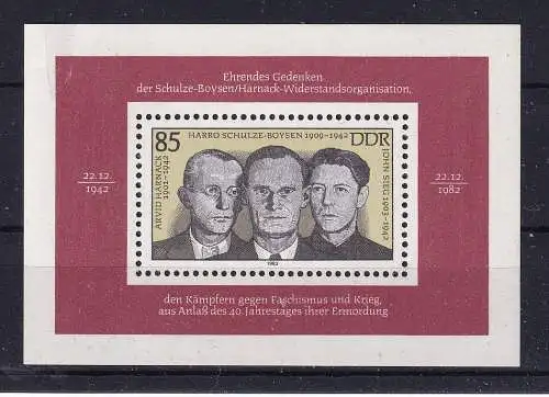 DDR  Nr Block 70 Postfrisch / **