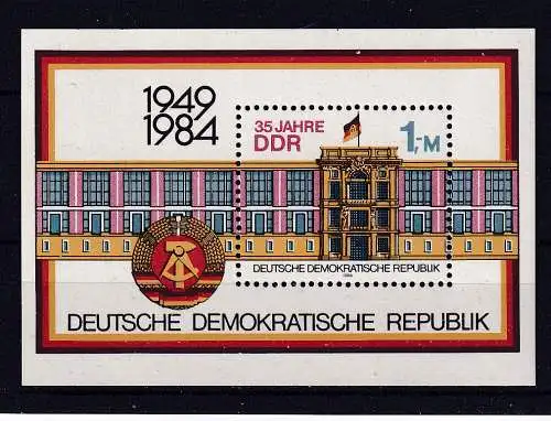 DDR  Nr Block 77 Postfrisch / **
