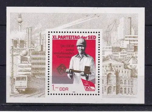 DDR  Nr Block 83 Postfrisch / **