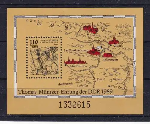 DDR  Nr Block 97 Postfrisch / **