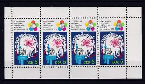 DDR  Nr H-Bl. 15 Postfrisch / **