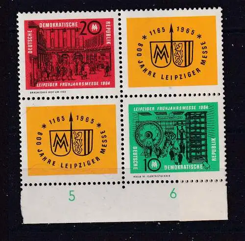 DDR  Nr 1012/13 Vb Postfrisch / **