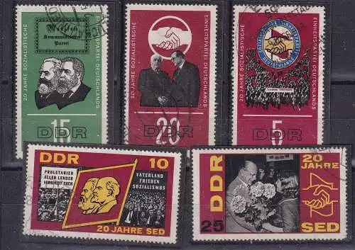 DDR  Nr 1173/76 Gestempelt (Posten)