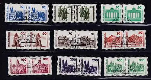 DDR  Nr 3344/52 waag Paar Gestempelt (Posten)