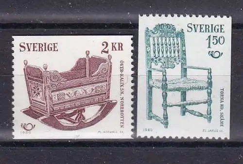 Schweden  Nr 1115/16 Postfrisch / **