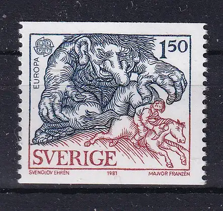 Schweden  Nr 1141 Postfrisch / **