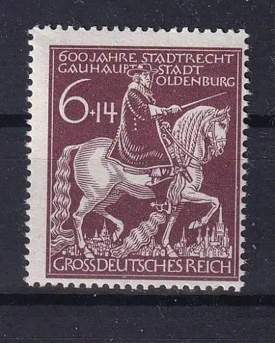 Deutsches Reich  Nr 907 Postfrisch / **