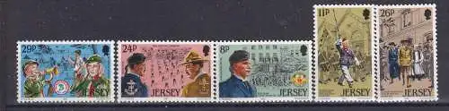 Großbritannien-Jersey  Nr 288/92 Postfrisch / **