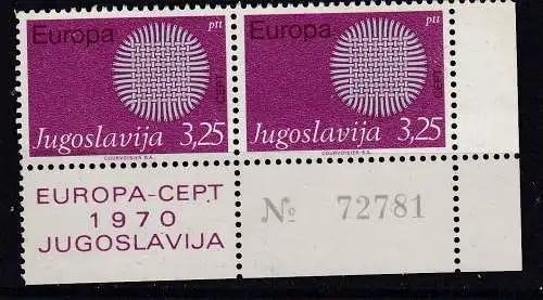 Jugoslawien  Nr 1380 Paar Er Postfrisch / **