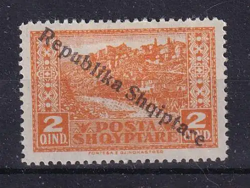 Albanien  Nr 119 Falz / Gummimängel / *