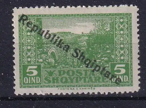 Albanien  Nr 120 Falz / Gummimängel / *