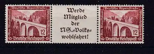 Deutsches Reich  Nr W 114 Postfrisch / **