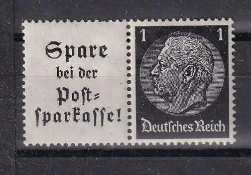 Deutsches Reich  Nr W 99 Postfrisch / **