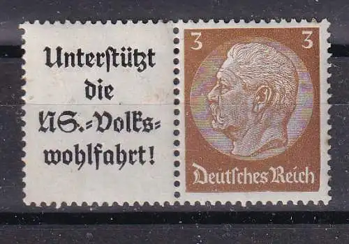 Deutsches Reich  Nr W 99 Postfrisch / **