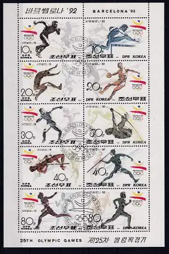 Korea-Nord  Nr 3214/23 Kb Gestempelt (Posten)