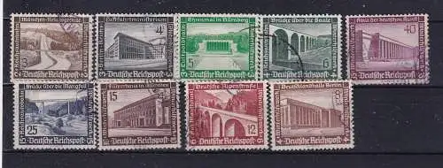 Deutsches Reich  Nr 634/42 Gestempelt (Posten)