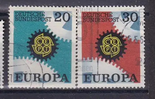 Bundesrep. Deutschland  Nr 533/34 Gestempelt (Posten)