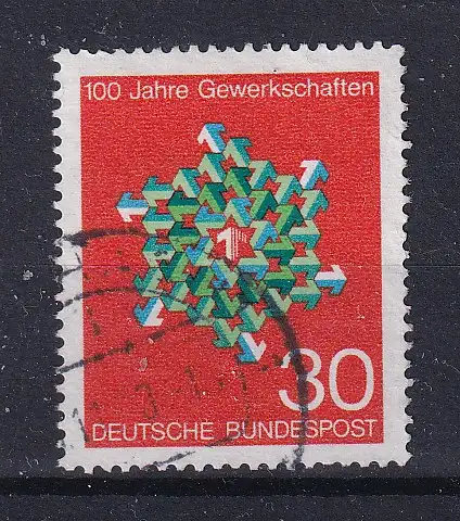 Bundesrep. Deutschland  Nr 570 Gestempelt (Posten)