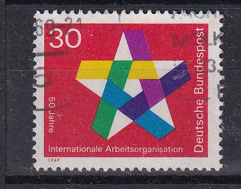 Bundesrep. Deutschland  Nr 582 Gestempelt (Posten)