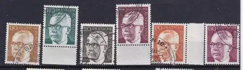 Bundesrep. Deutschland  Nr 727/32 Gestempelt (Posten)
