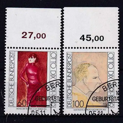 Bundesrep. Deutschland  Nr 1572/73 Gestempelt (Posten)