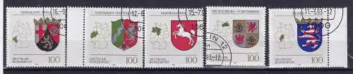 Bundesrep. Deutschland  Nr 1660/64 Gestempelt (Posten)