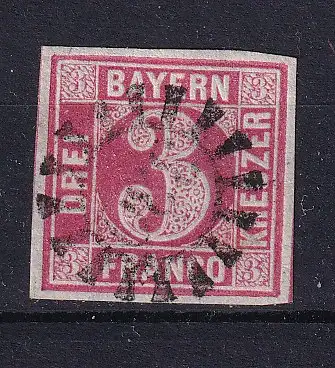 Altdeutschland Bayern  Nr 9 Gestempelt (Posten)