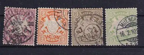 Altdeutschland Bayern  Nr 71/74 Gestempelt (Posten)