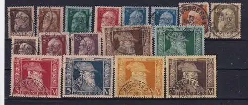 Altdeutschland Bayern  Nr 76/91 Gestempelt (Posten)