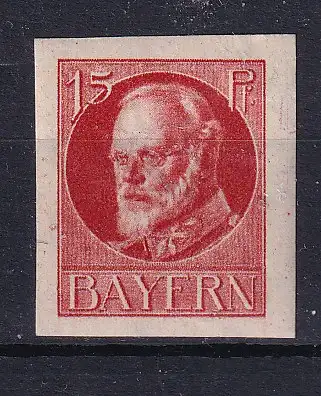 Altdeutschland Bayern  Nr 115 B Falz / Gummimängel / *