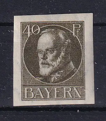 Altdeutschland Bayern  Nr 100 B Falz / Gummimängel / *