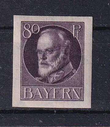 Altdeutschland Bayern  Nr 103 B Falz / Gummimängel / *
