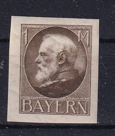 Altdeutschland Bayern  Nr 104 B Falz / Gummimängel / *