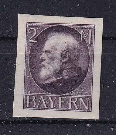 Altdeutschland Bayern  Nr 105 B Falz / Gummimängel / *