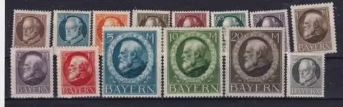 Altdeutschland Bayern  Nr 94/107 Falz / Gummimängel / *