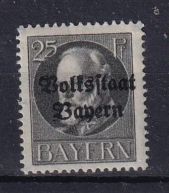 Altdeutschland Bayern  Nr 122 Falz / Gummimängel / *