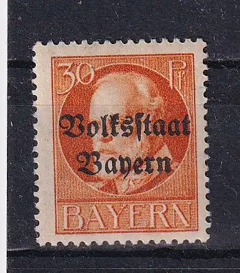Altdeutschland Bayern  Nr 123 Falz / Gummimängel / *